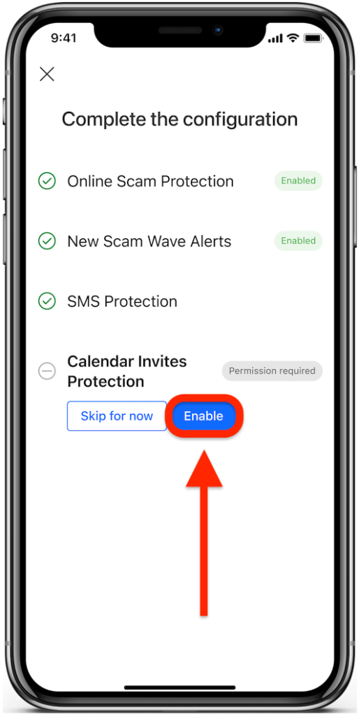 Calendar Invites Protection - Scam Copilot iOS